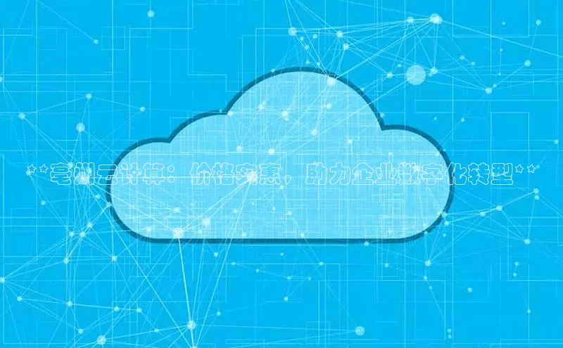 杏鑫平台开户百家号**亳州云计算：价格实惠，助力企业数字化转型**