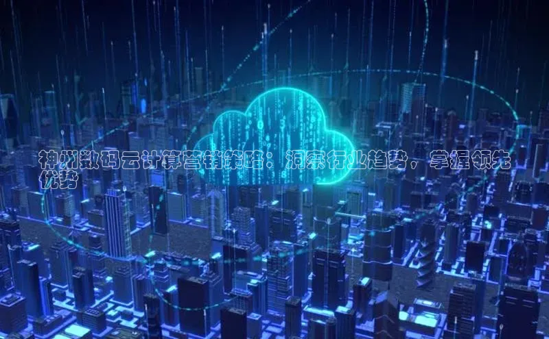 杏鑫平台注册入口度小满理财神州数码云计算营销策略：洞察行业趋势，掌握领先
优势