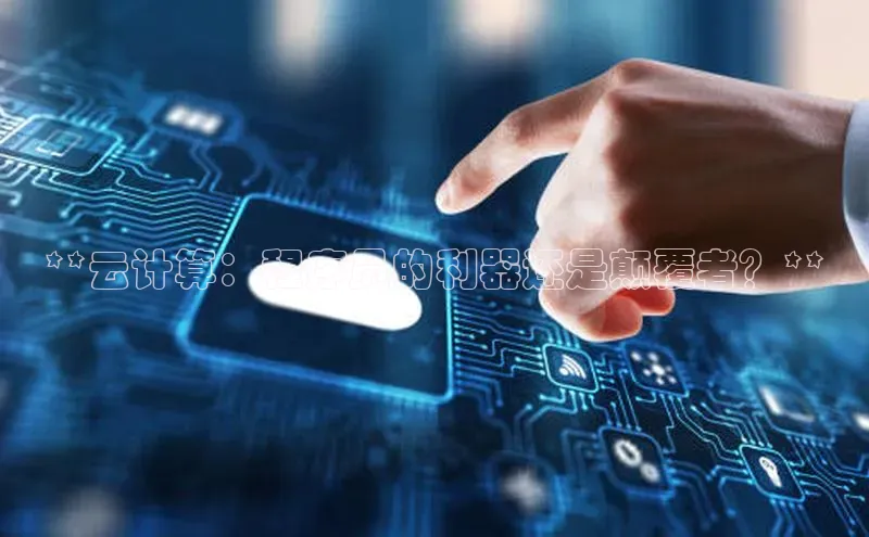 杏鑫是正规彩票平台吗小红书**云计算：程序员的利器还是颠覆者？**